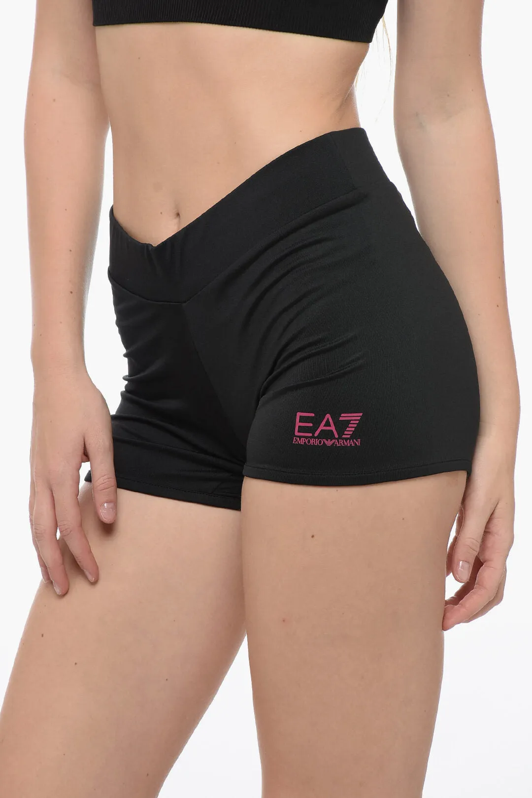 Armani EA7 Tech Fabric Shorts with Printed Logo M Standard size