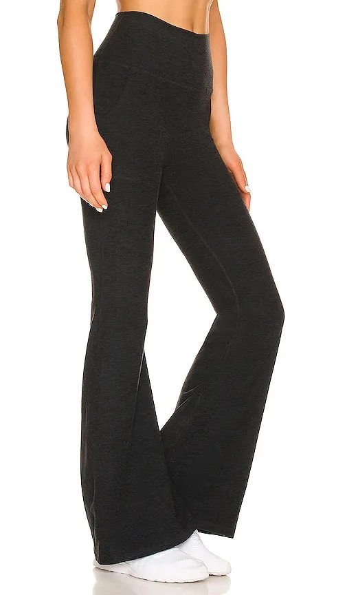 Beyond Yoga Spacedye All Day Flare High Waisted Pant in Black