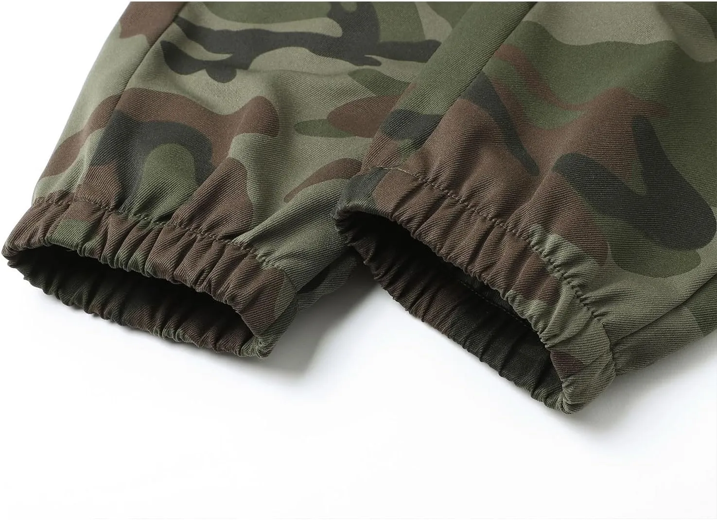 Cargo Jogger Pants for Men Camouflage Drawstring Elastic Waist Jogging Trousers Camo Military Tactical Tapered Pants