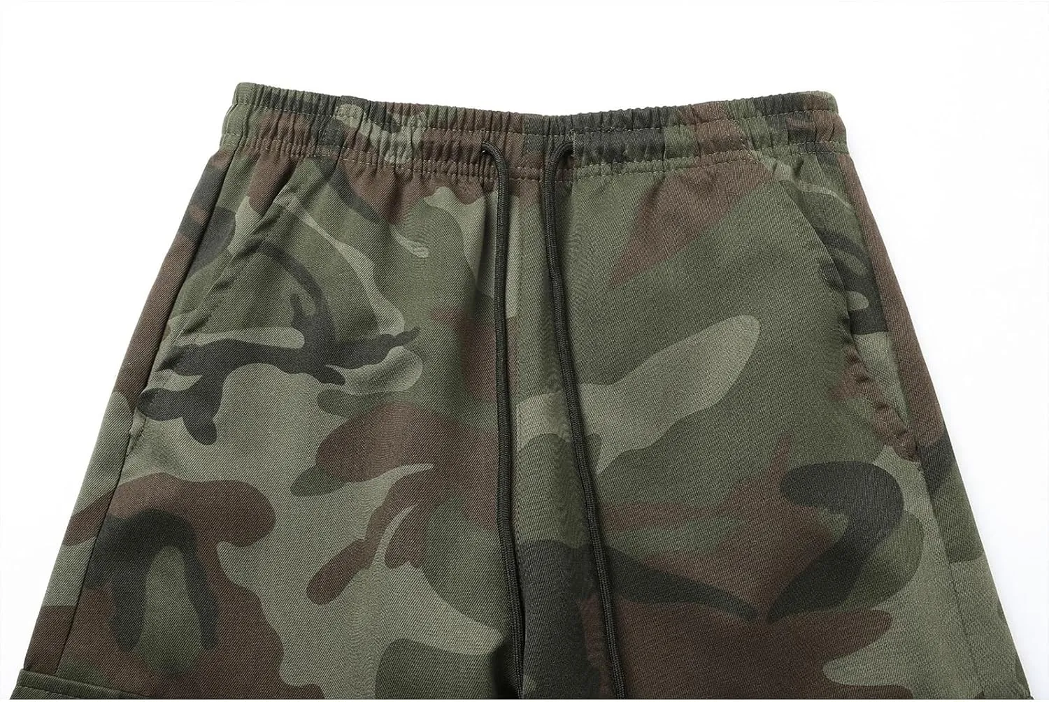 Cargo Jogger Pants for Men Camouflage Drawstring Elastic Waist Jogging Trousers Camo Military Tactical Tapered Pants
