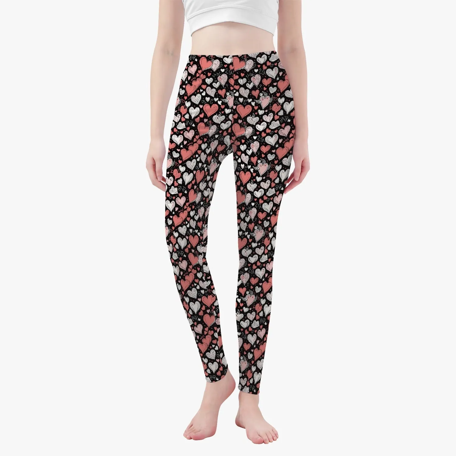 Colorful Hearts Women's Yoga Pants