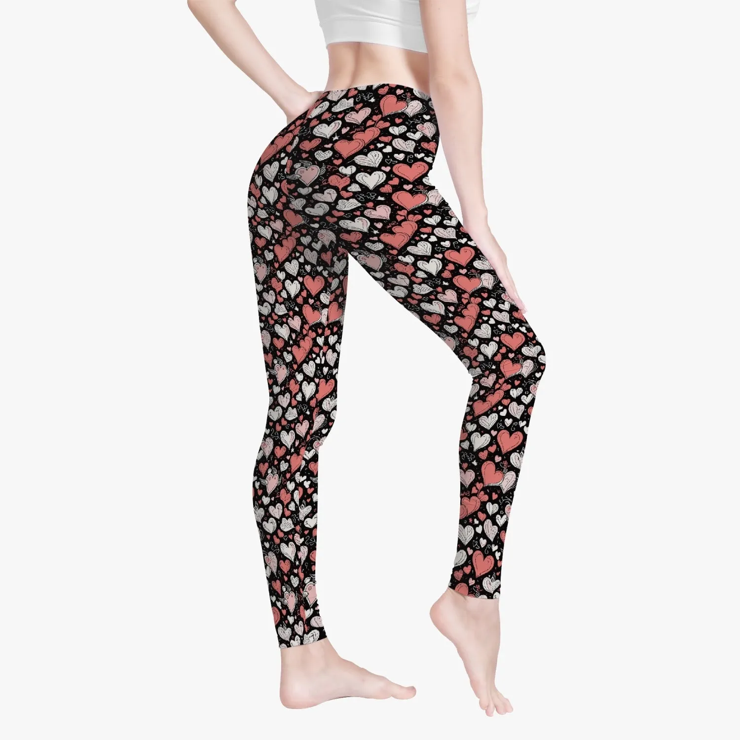 Colorful Hearts Women's Yoga Pants