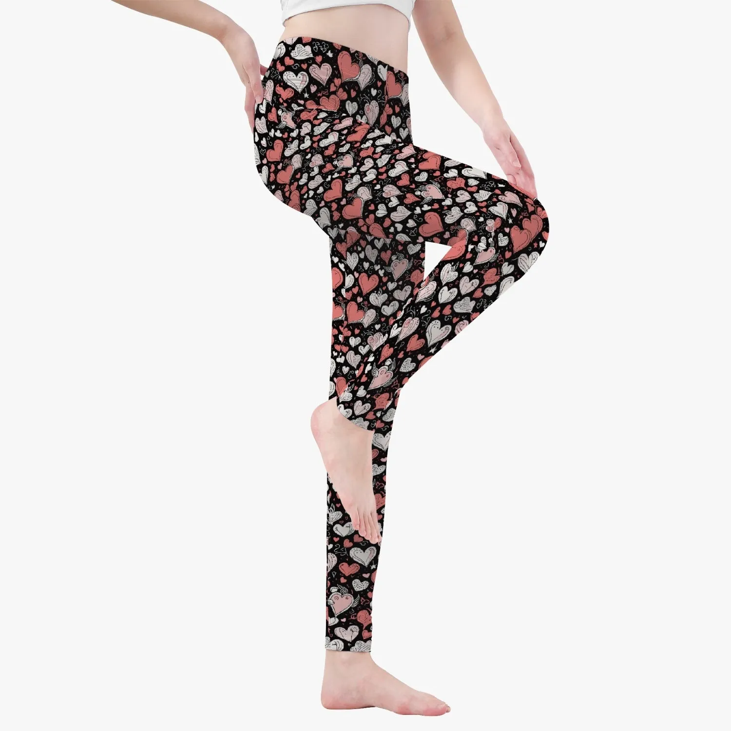 Colorful Hearts Women's Yoga Pants