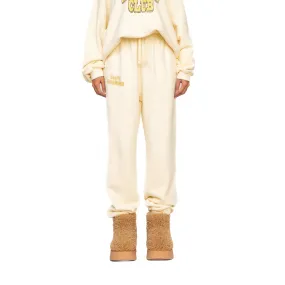 Compass Vintage College Jogging Pants In Cream
