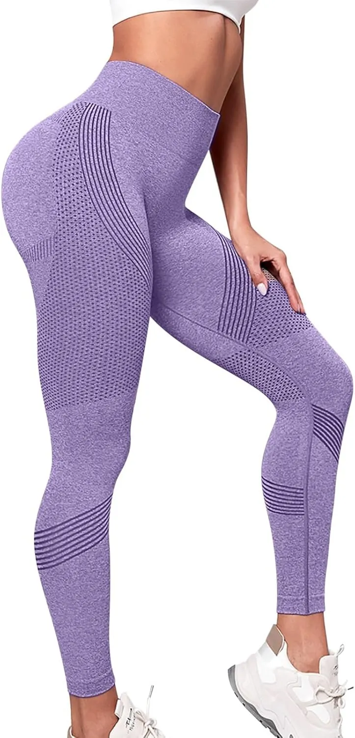 Gym Leggings Lifting Fitness Running High Waist Yoga Pants Slit Leggings for Women Butt Shaping Leggings for Women