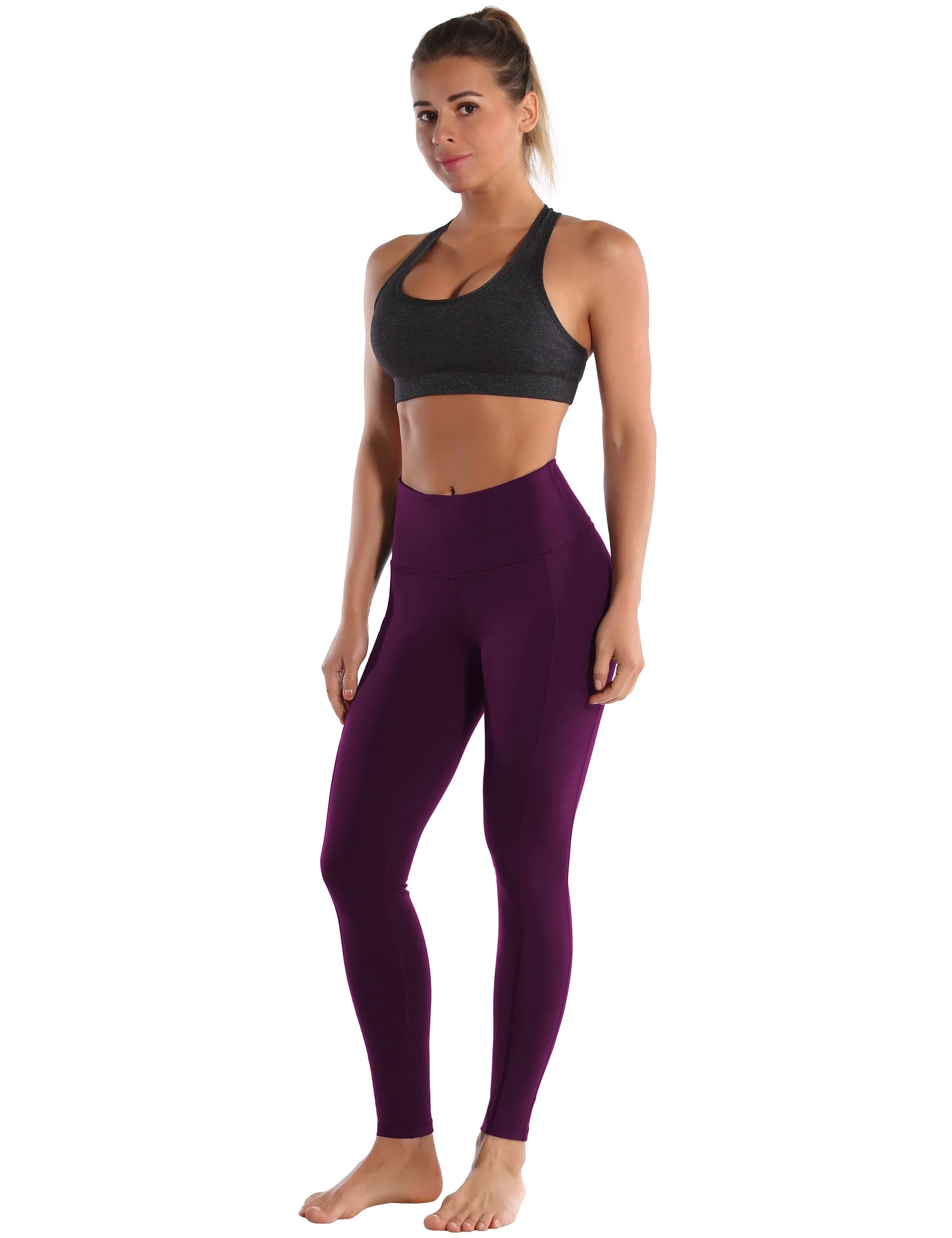 Hip Line Side Pockets Jogging Pants grapevine ins_Jogging