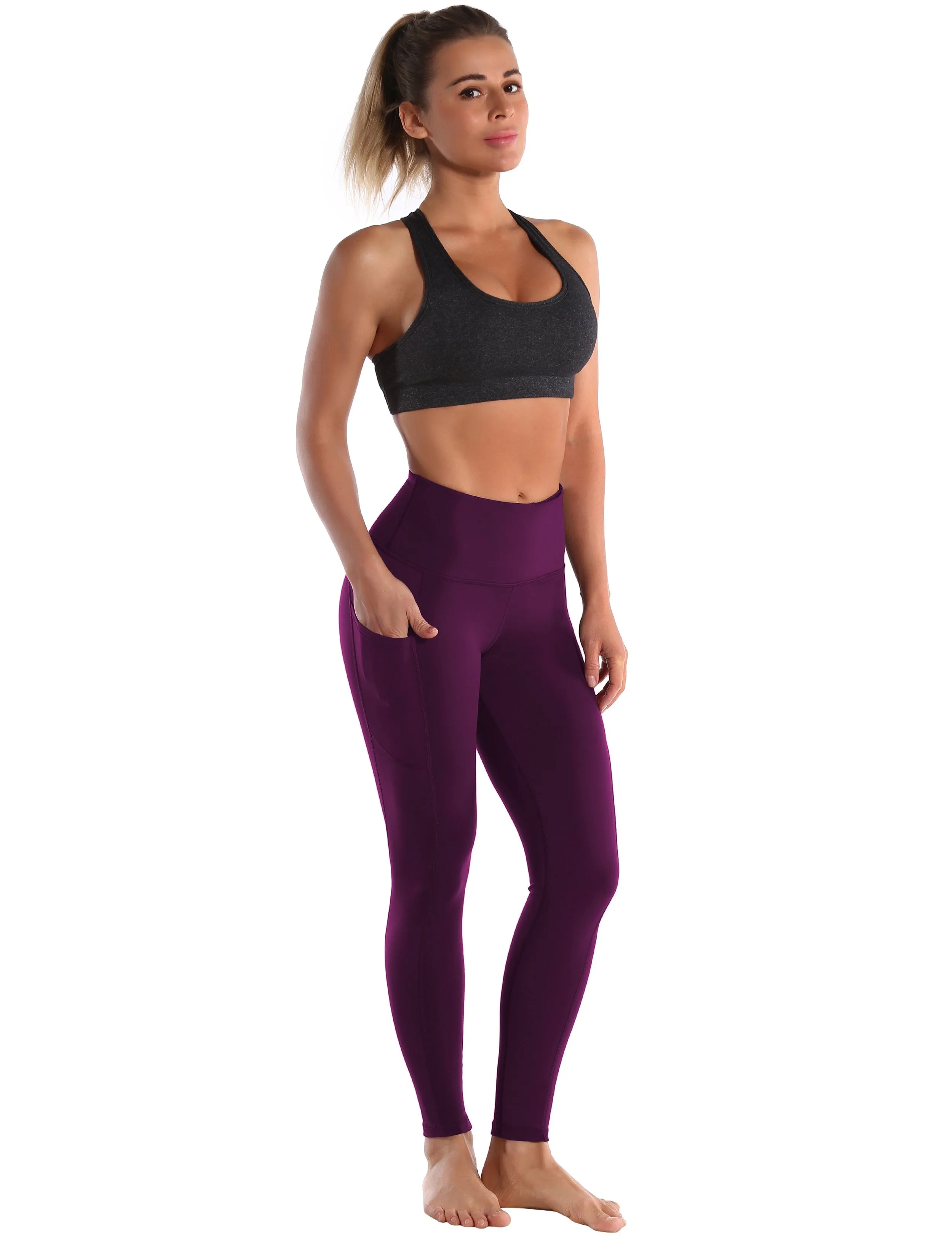 Hip Line Side Pockets Jogging Pants grapevine ins_Jogging