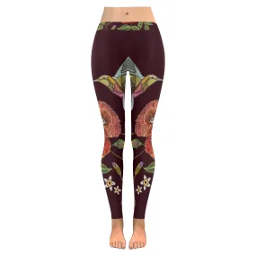 Humming bird Women's Low Rise Leggings (Invisible Stitch)
