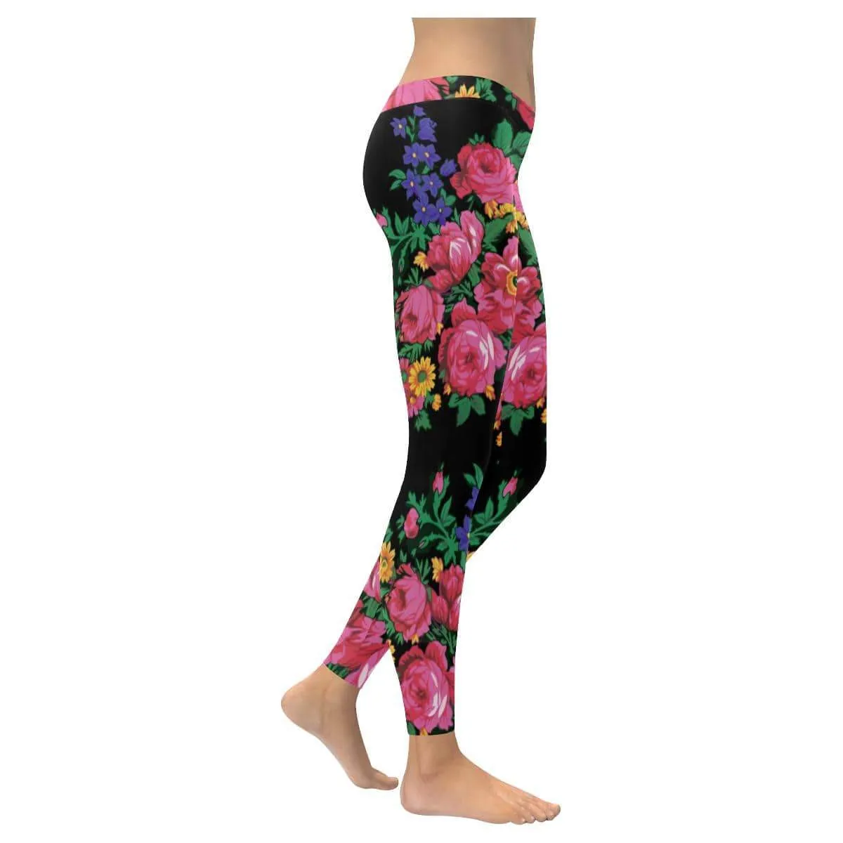 Kokum's Revenge-Black Low Rise Leggings (Invisible Stitch)