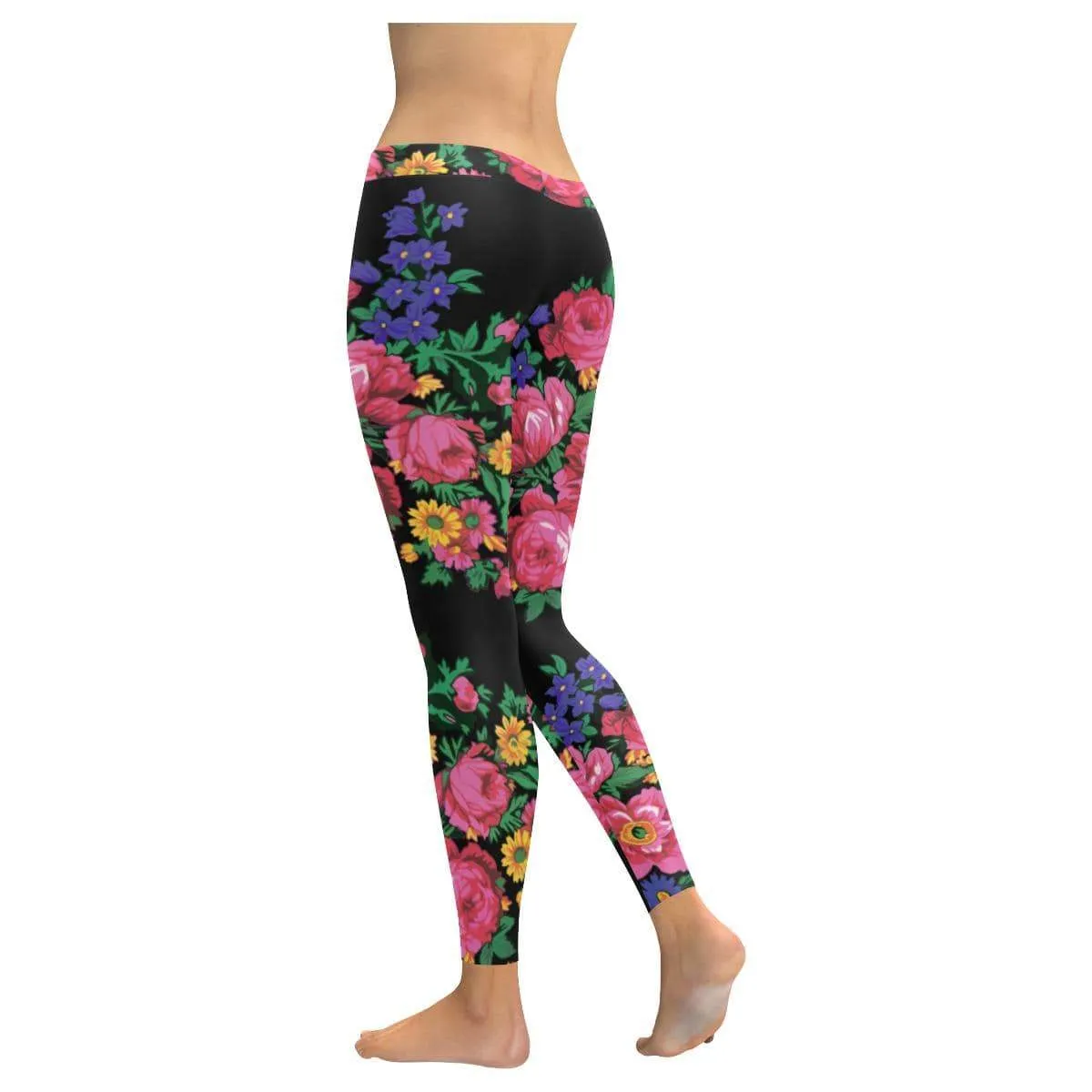Kokum's Revenge-Black Low Rise Leggings (Invisible Stitch)