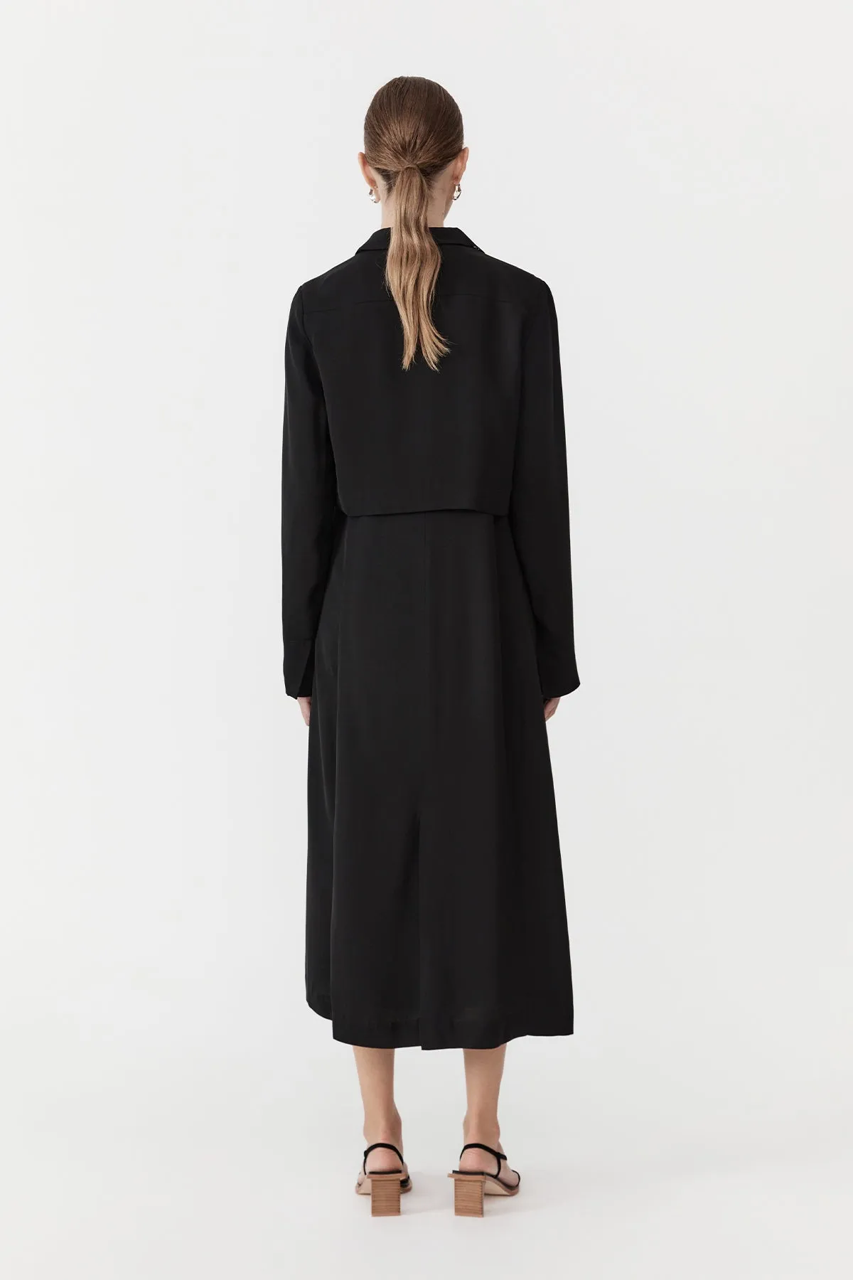 Layered Summer Trench - Black