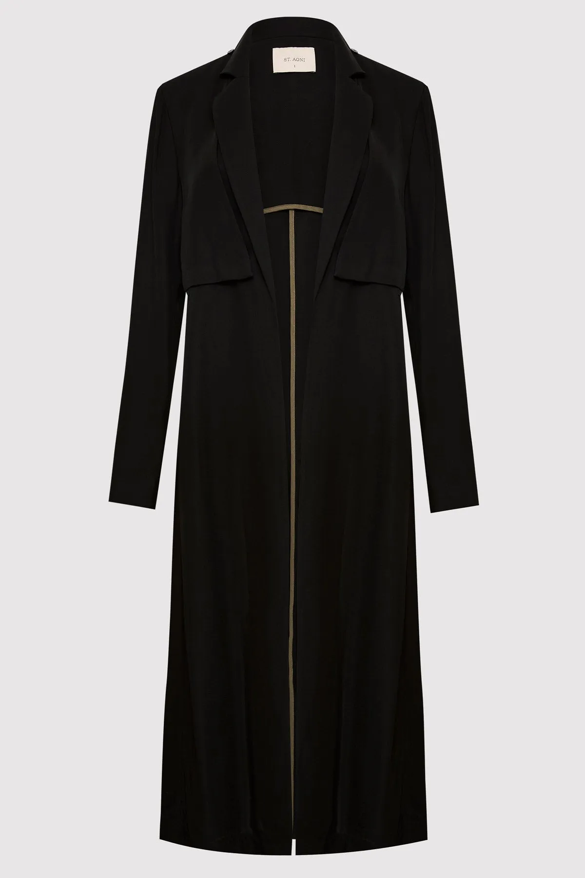 Layered Summer Trench - Black