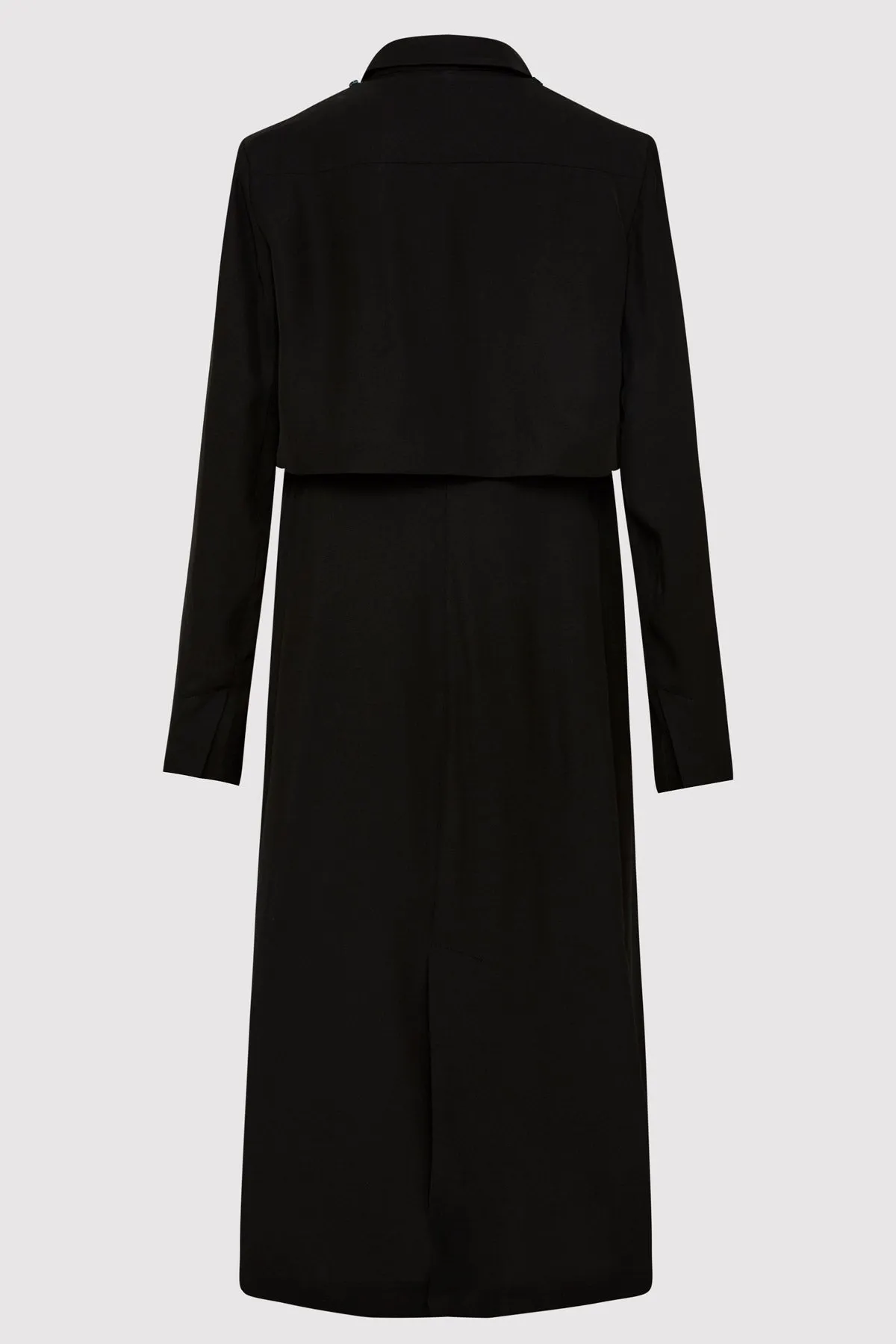 Layered Summer Trench - Black