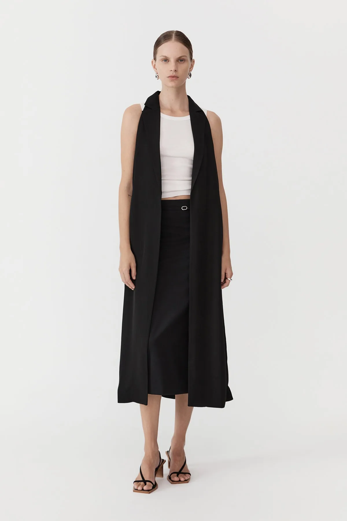 Layered Summer Trench - Black