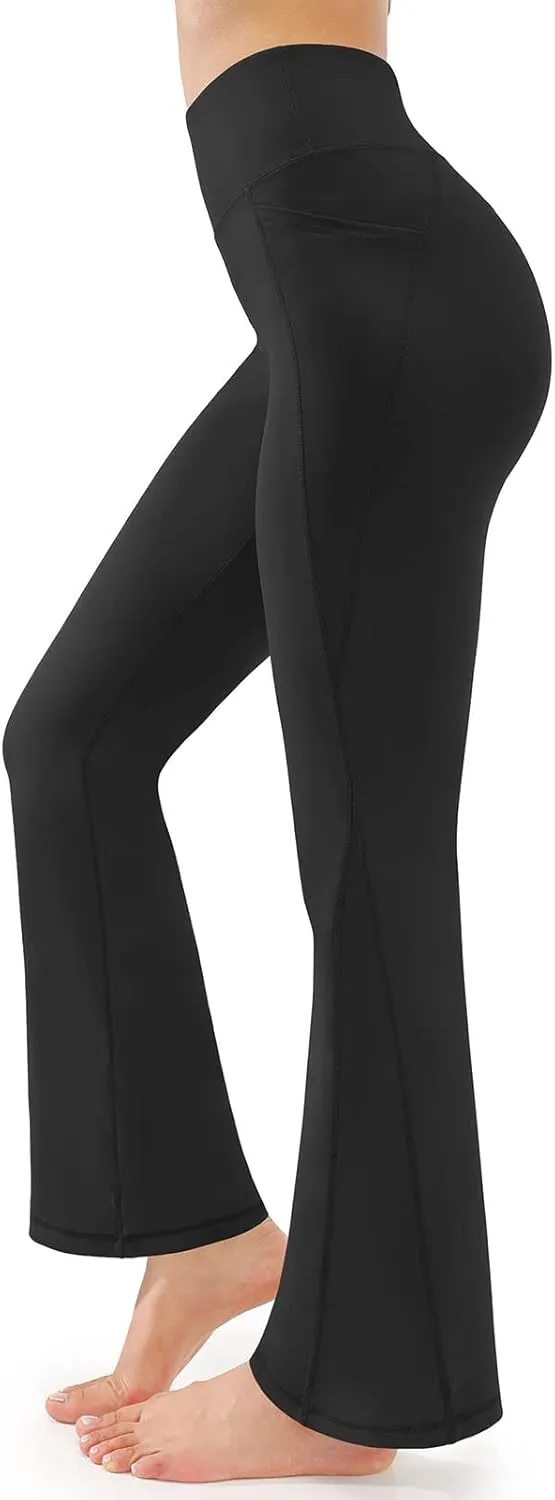 LCMTWX Flare Leggings High Waisted Yoga Pants for Women Women Sports Out Yoga Pants Black Leggings Women Yoga Leggings for