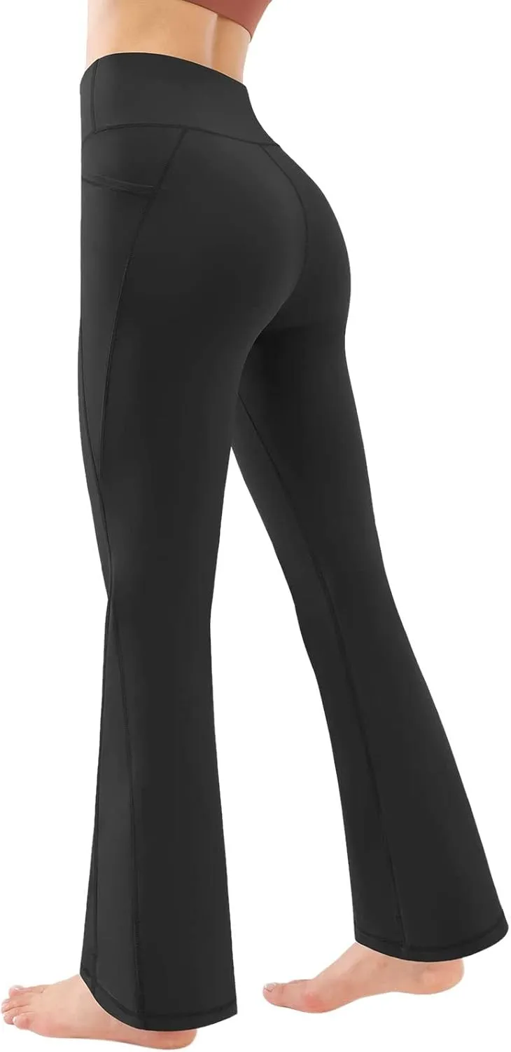 LCMTWX Flare Leggings High Waisted Yoga Pants for Women Women Sports Out Yoga Pants Black Leggings Women Yoga Leggings for