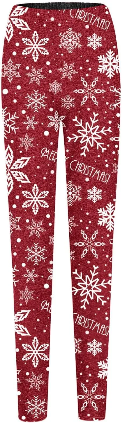 LCMTWX Leggings with Pockets for Women Long Slim Leggings Printed Elastic Casual Pants Leggings with Pockets Cold Weather