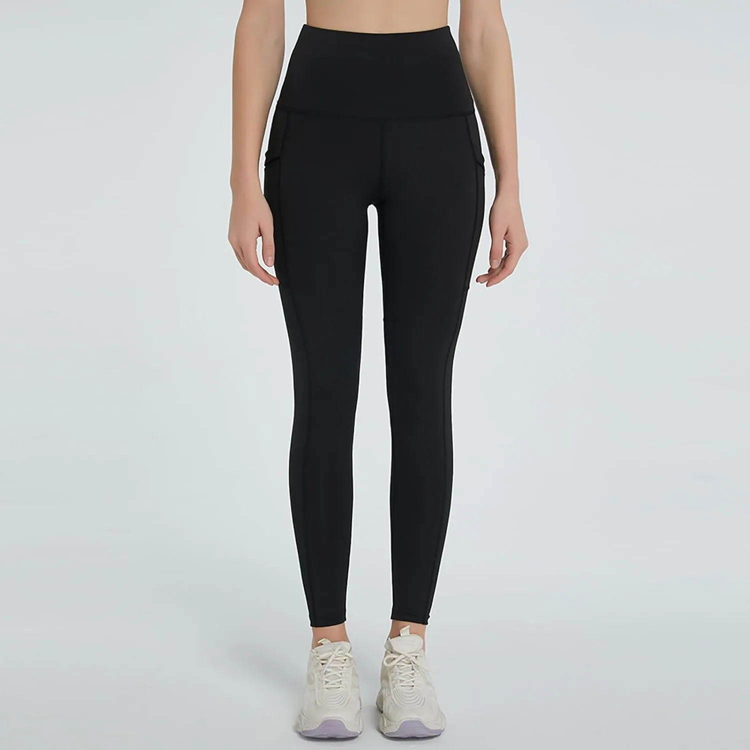 Leggings for Women Women's High Waist Yoga Pants with Pockets, Leggings with Pockets, Tummy Control Workout Yoga Leggings