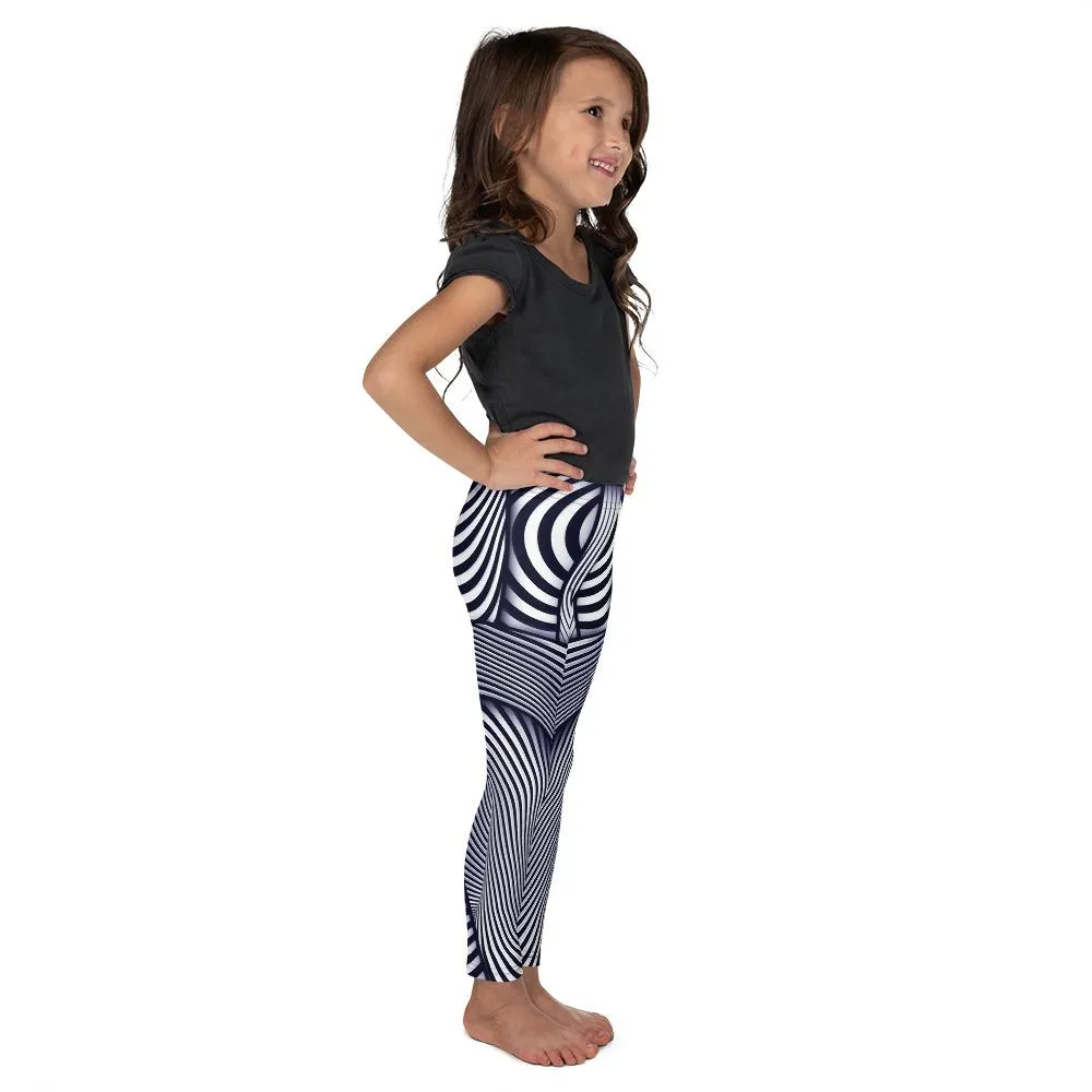 Optical Illusion Stripes Kid's Leggings