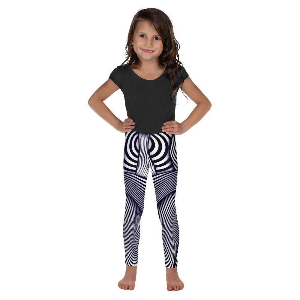 Optical Illusion Stripes Kid's Leggings