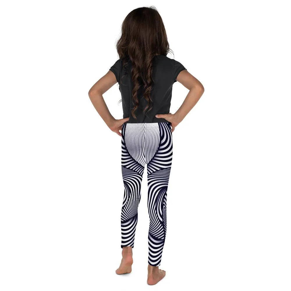 Optical Illusion Stripes Kid's Leggings