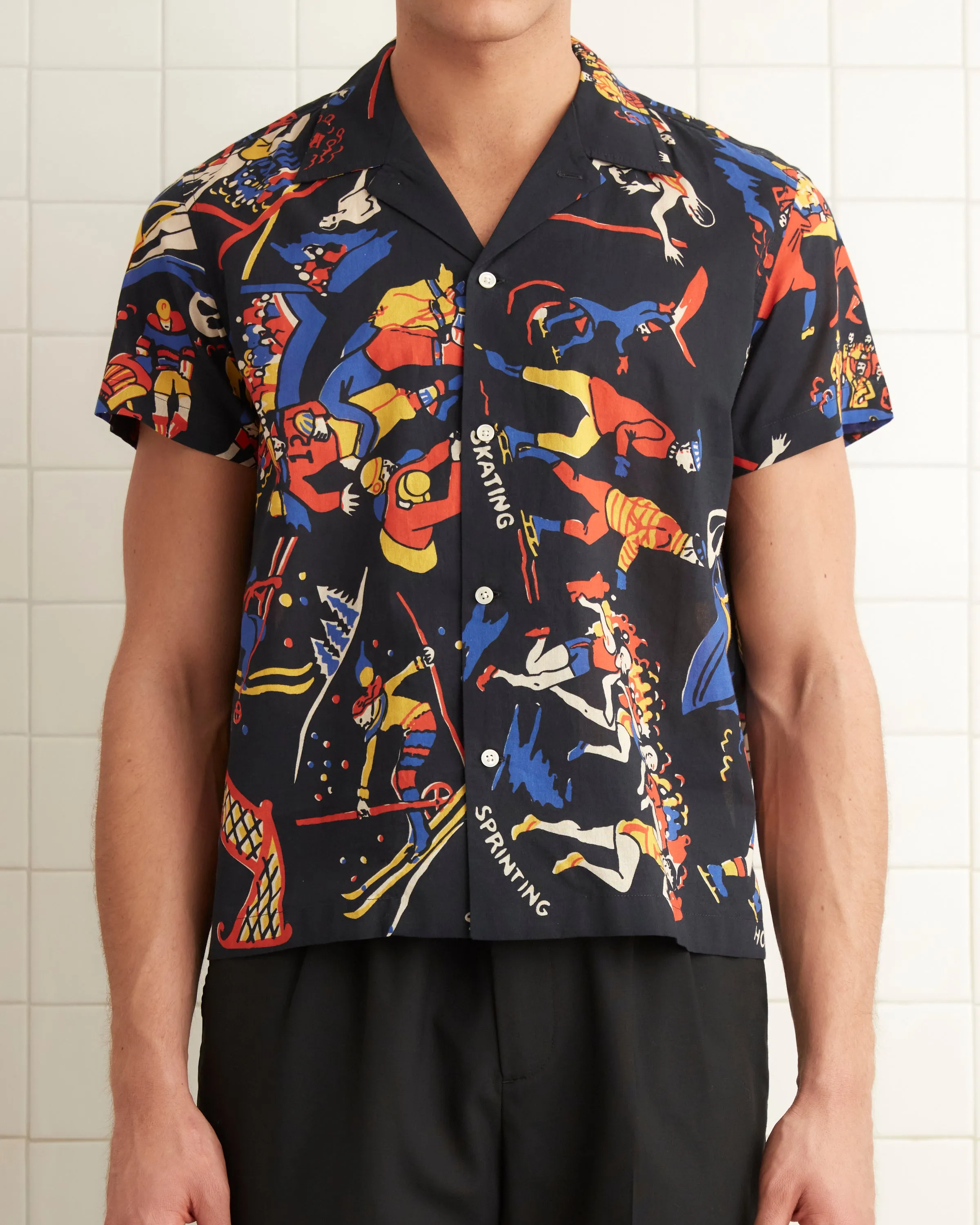Pastimes Short Sleeve Shirt - Black/Multi
