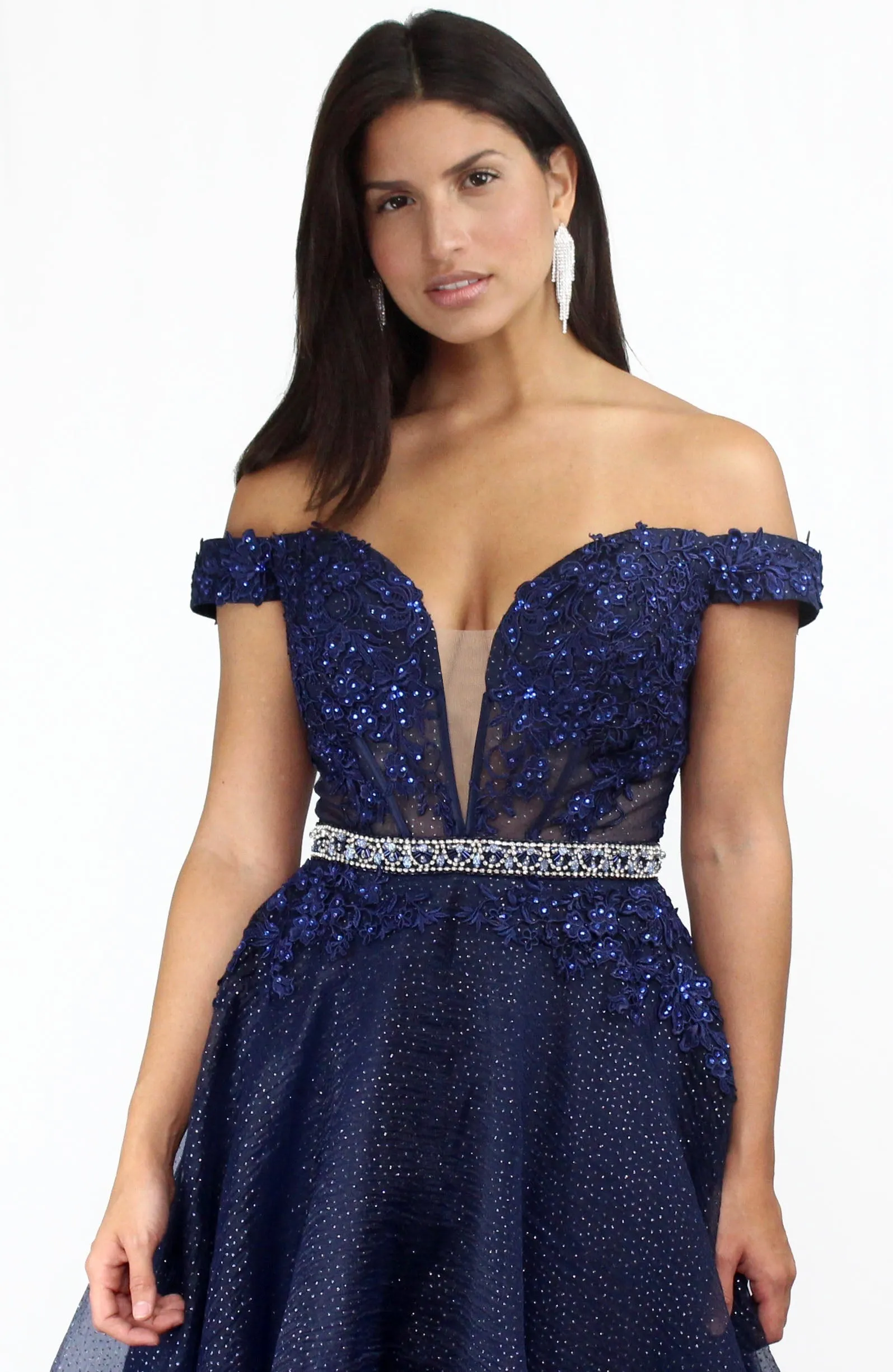 Queen of the Evening Navy Ball Gown