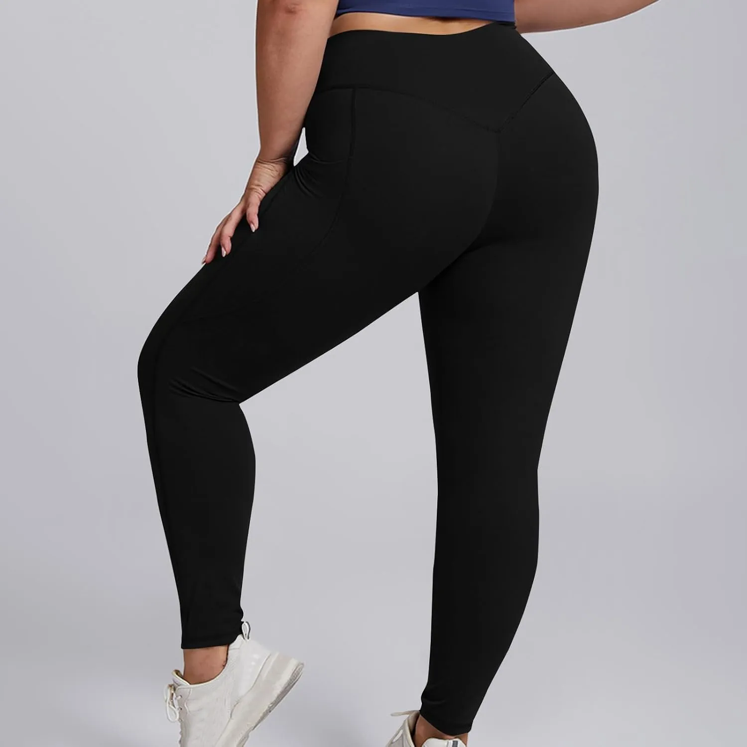 SEAOPEN Leggings for Women Plus Size Butt Lifting Yoga Pants High Waist Tummy Control Leggings Workout Athletic Leggings