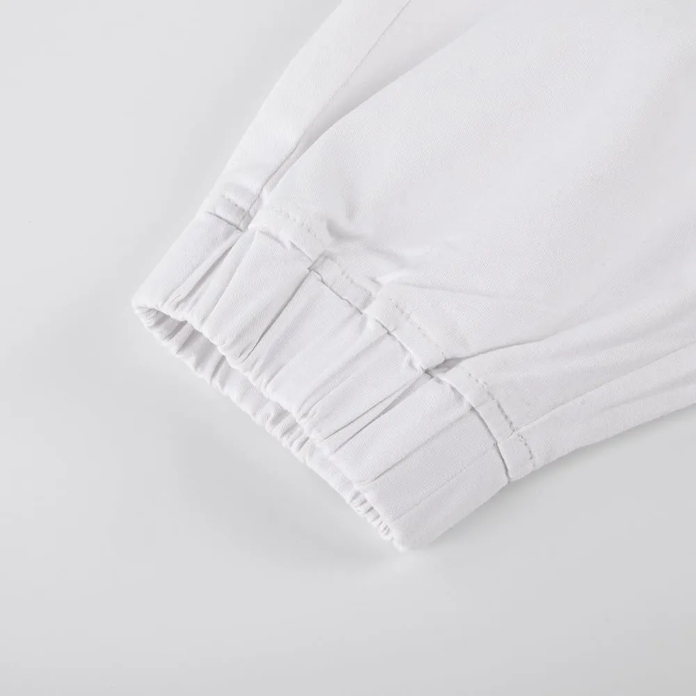 Spring&Gege Boys Jogger Pants Cotton Twill Drawstring Elastic Waist Jogging School Pants