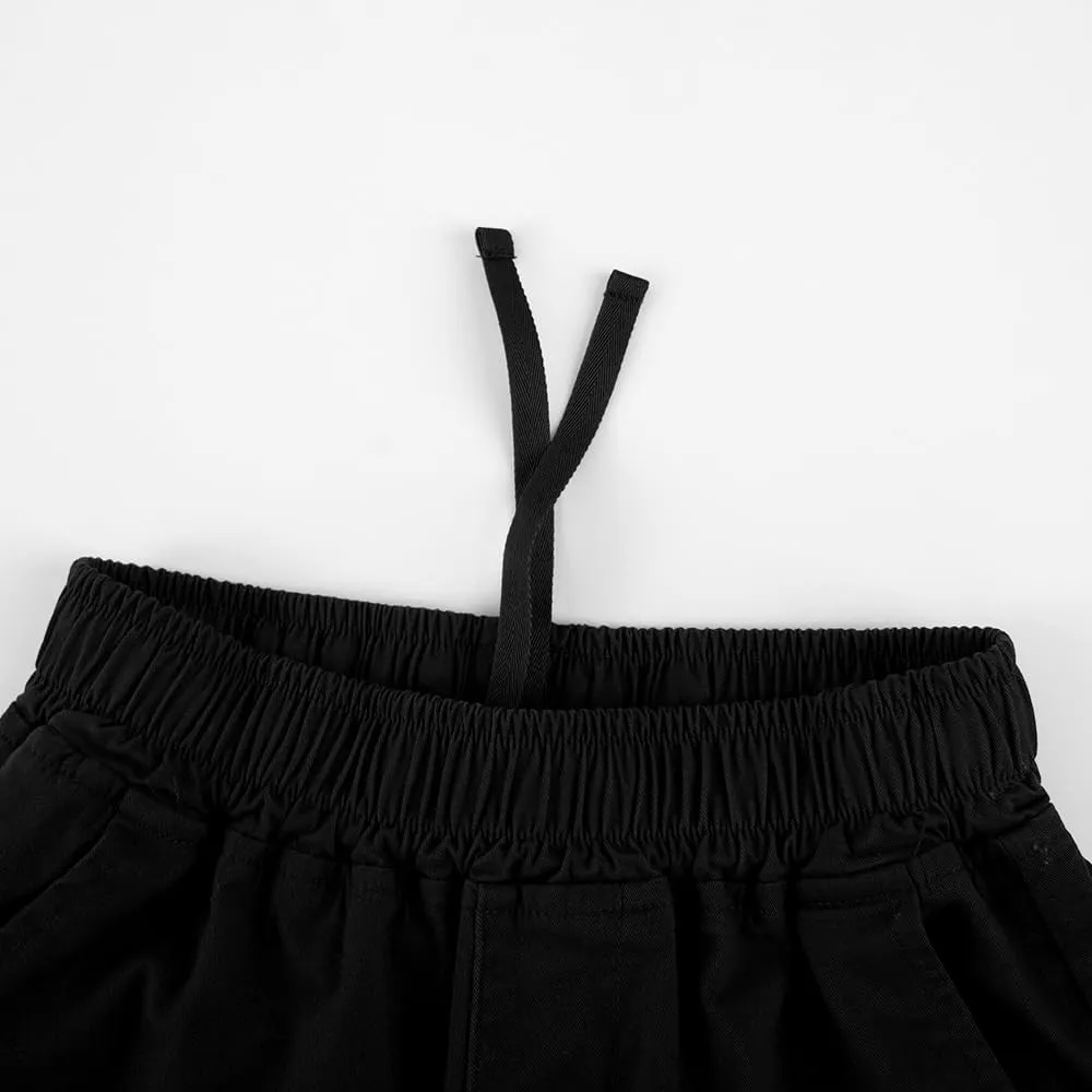Spring&Gege Boys Jogger Pants Cotton Twill Drawstring Elastic Waist Jogging School Pants