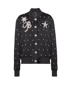 Stars embroidered bomber jacket