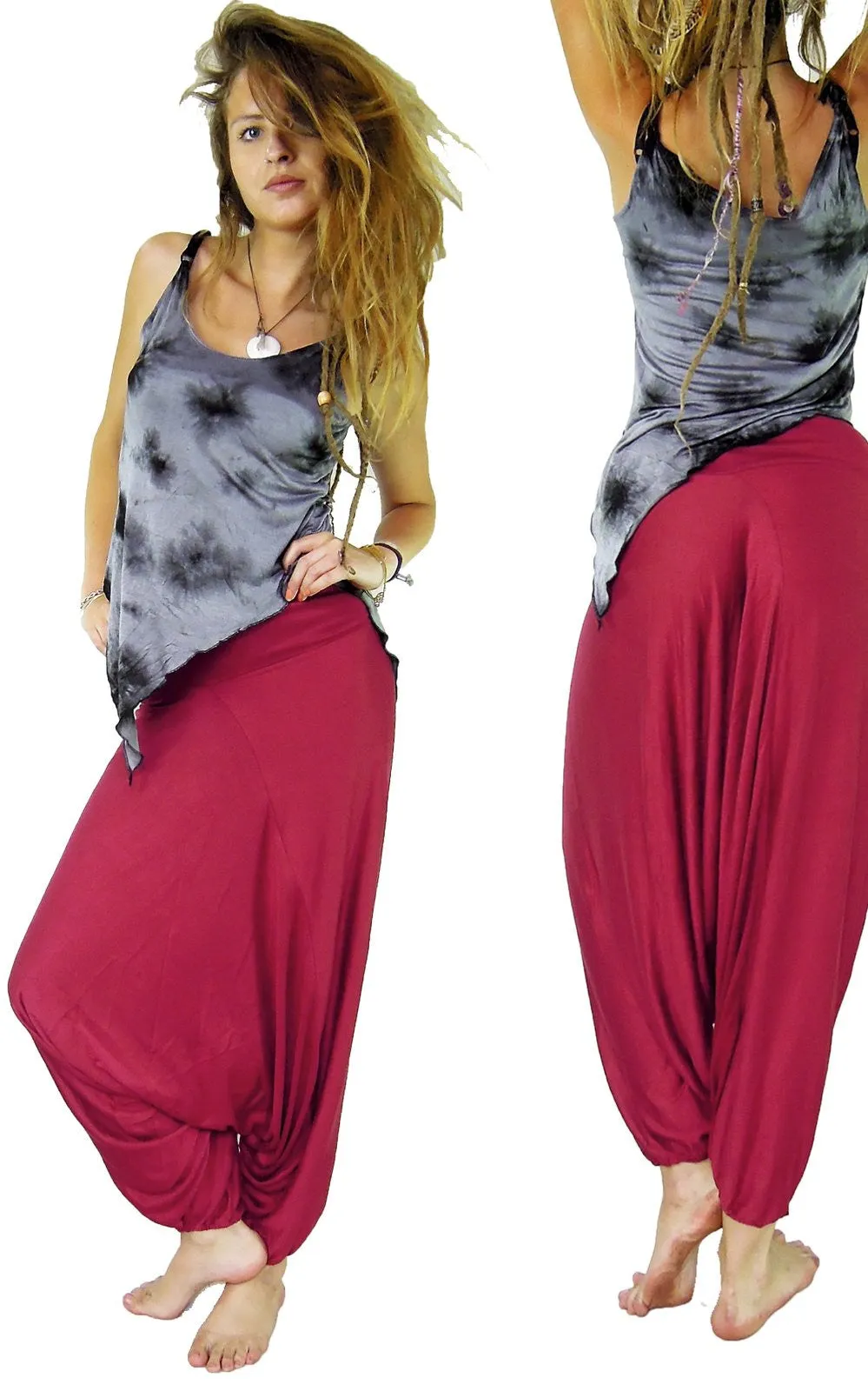 Stretch Harems Baggy Pants
