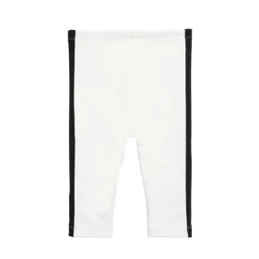 The Tiny Leggings - White with black facing