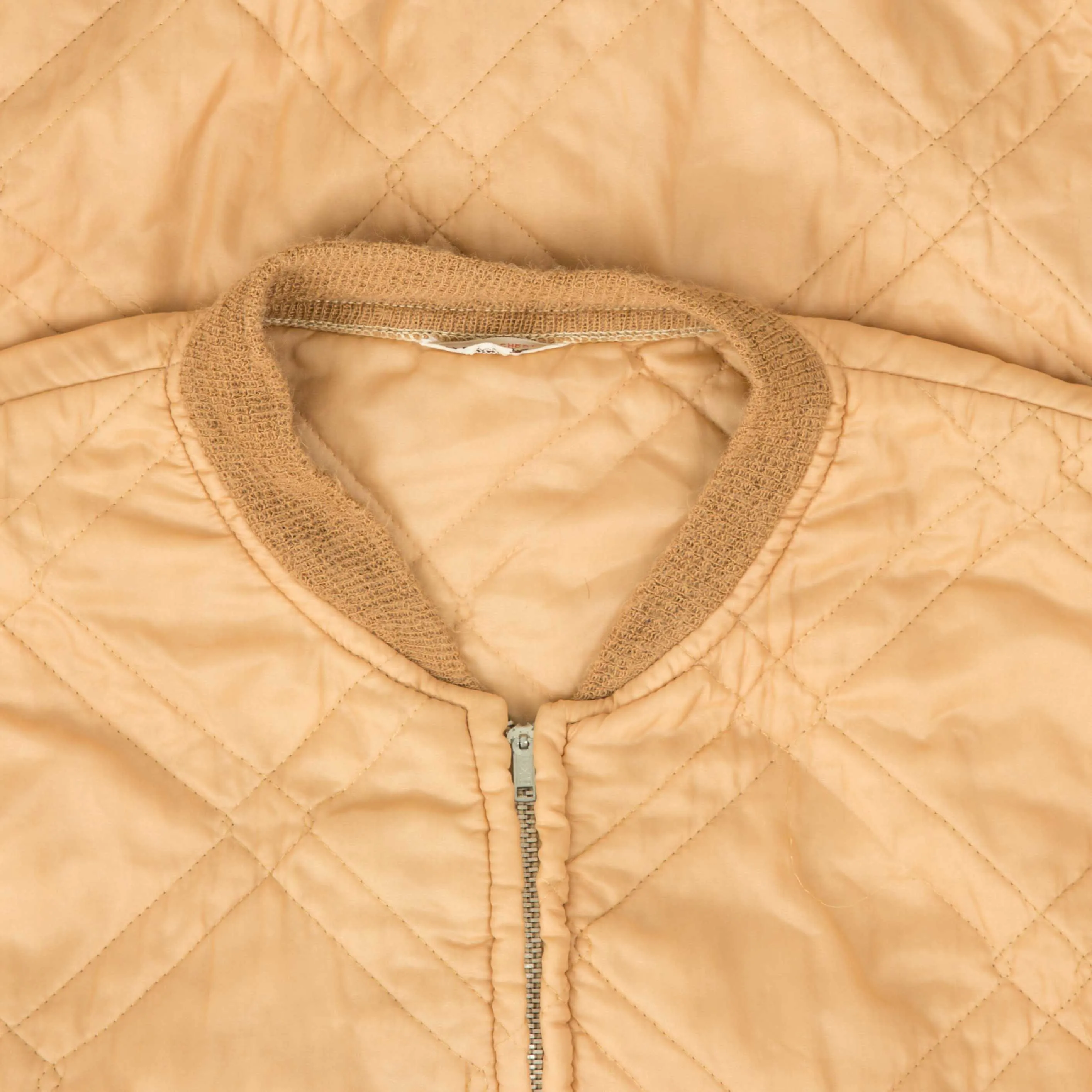 WOMEN'S VINTAGE 1980S FULL ZIP QUILTED BOMBER JACKET - MEDIUM
