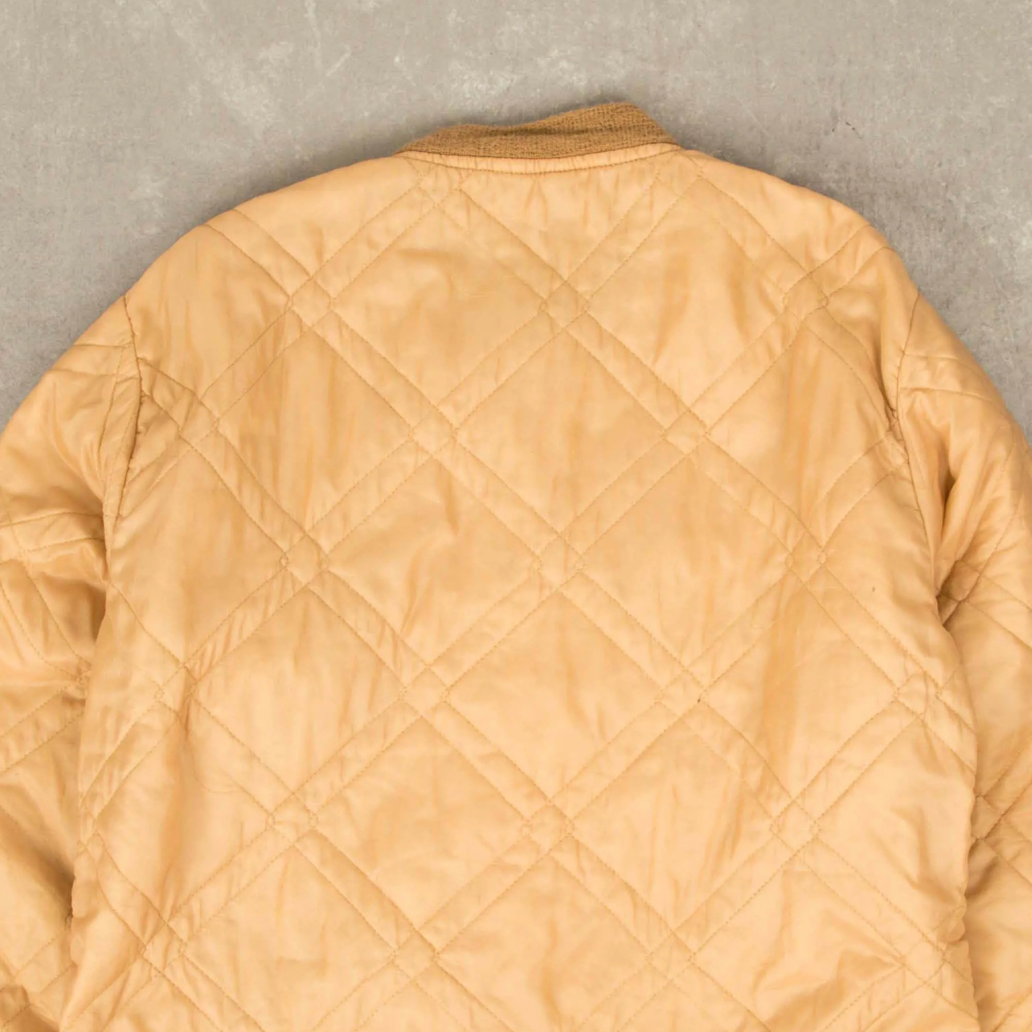 WOMEN'S VINTAGE 1980S FULL ZIP QUILTED BOMBER JACKET - MEDIUM