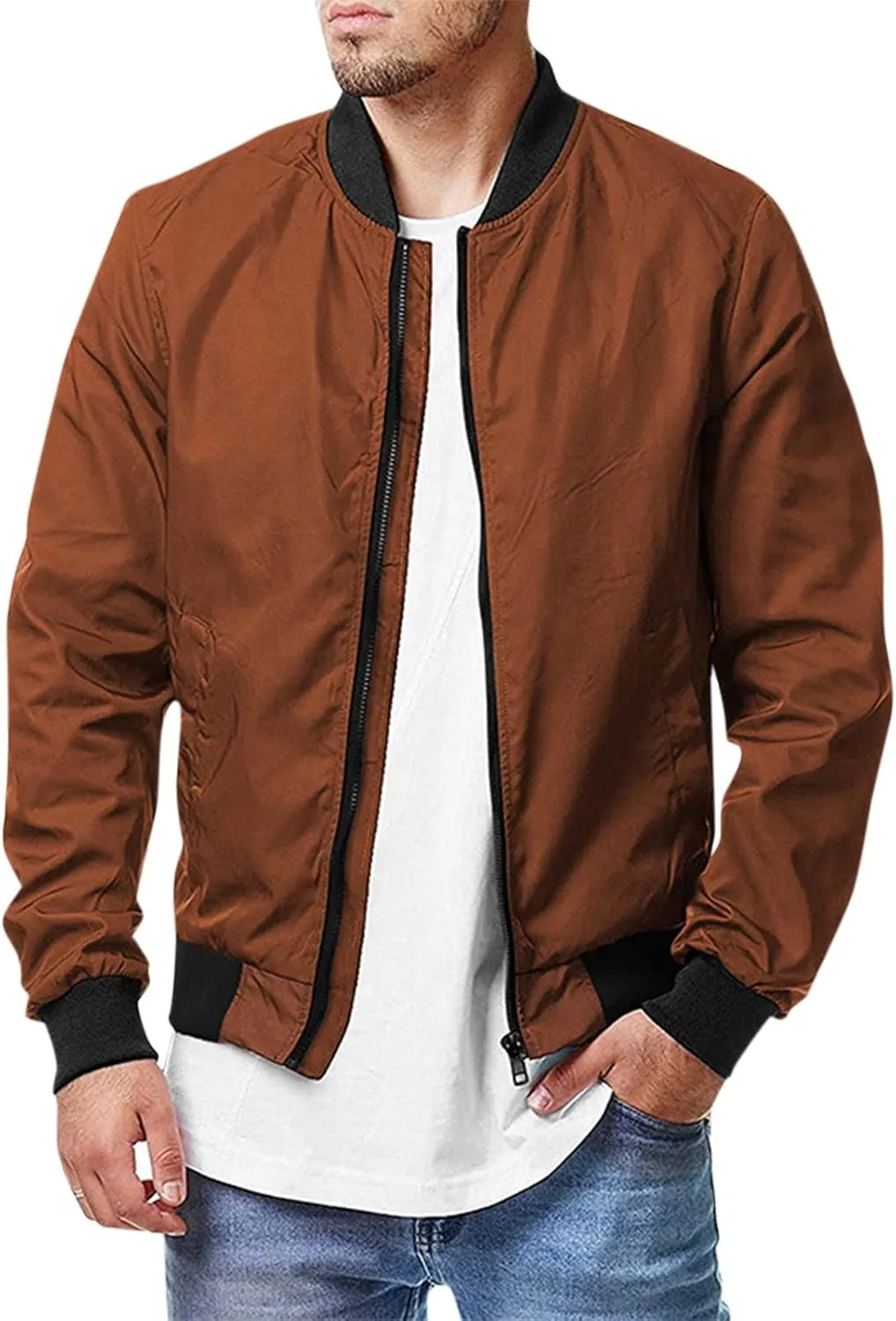 Ymosrh Winter Jackets for Men Jacket Spring Fall Causal Softshell Windbreaker Coat Outerwear Mens Fashion Jackets