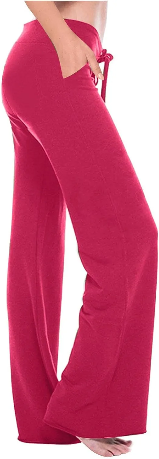 Yoga Flare Leggings for Women High Waisted Casual Sweat Pants Workout Leggings Cargo Pockets Bootcut Yoga Pants